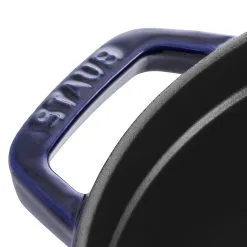 Staub Cocotte Rotonda - 26 Cm, Blu Scuro -Coltelli 40510 283 0 6 1