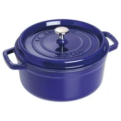 Staub Cocotte Rotonda - 26 Cm, Blu Scuro