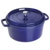 Staub Cocotte Rotonda - 28 Cm, Blu Scuro