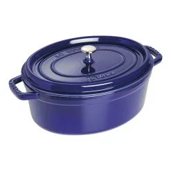 Staub Cocotte Ovale - 33 Cm, Blu Scuro