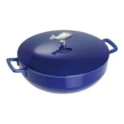 Staub Tegame Bouillabaisse Rotondo - 28 Cm, Blu Scuro