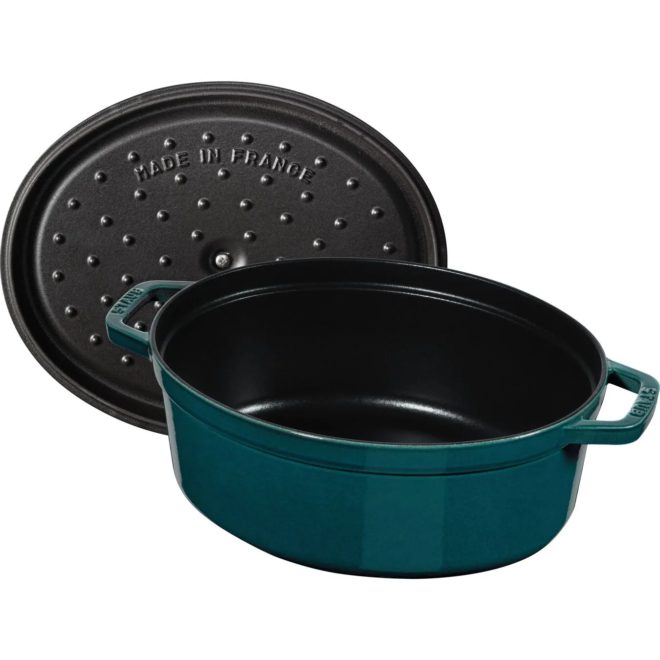 Staub Cocotte Ovale - 33 Cm, La-Mer 4 Staub Cocotte Ovale - 33 Cm, La-Mer - immagine 4