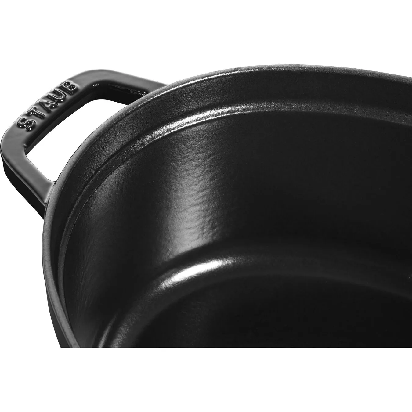 Staub Cocotte Ovale - 31 Cm, Nera Lucida 2 Staub Cocotte Ovale - 31 Cm, Nera Lucida - immagine 2