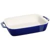 Staub Pirofila Rettangolare - 27 X 20 Cm, Blu Scuro