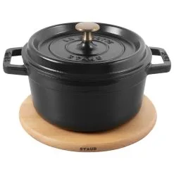 Staub Sottopentola Magnetico Rotondo - 16 Cm, Faggio -Coltelli 40511 078 0 000000878