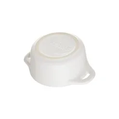 Staub Mini Cocotte Rotonda - 10 Cm, Bianco Puro -Coltelli 40511 083 0 5