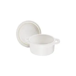 Staub Mini Cocotte Rotonda - 10 Cm, Bianco Puro -Coltelli 40511 083 0 6