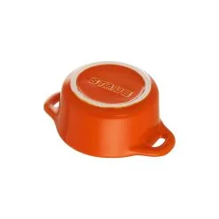Staub Mini Cocotte Rotonda - 10 Cm, Arancione -Coltelli 40511 085 0 5