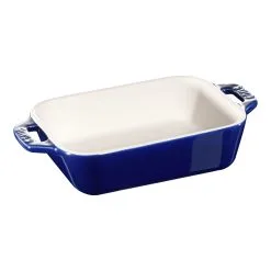 Staub Pirofila Rettangolare - 14 X 11 Cm, Blu Scuro