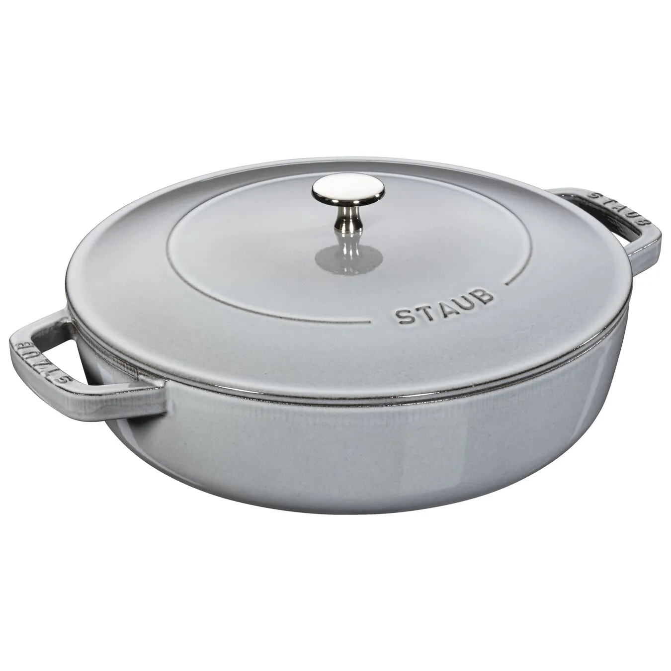 Staub Tegame Chistera Rotondo - 28 Cm, Grigio Grafite 1 Staub Tegame Chistera Rotondo - 28 Cm, Grigio Grafite