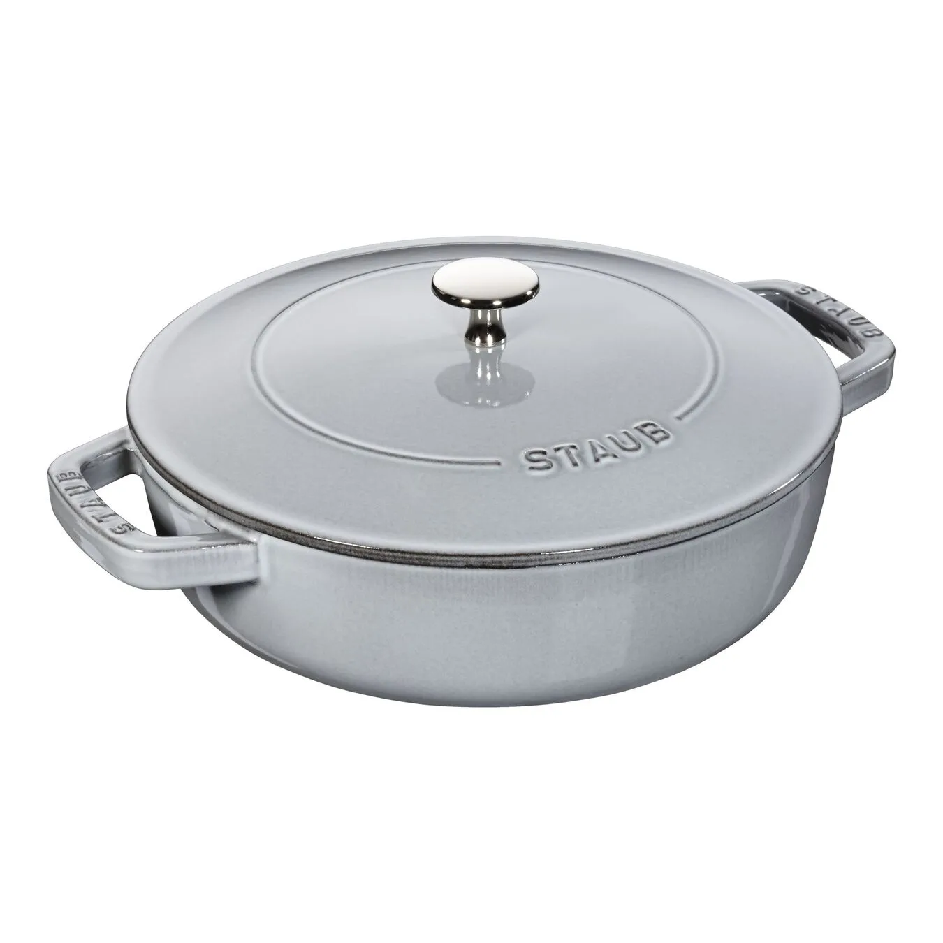 Staub Tegame Chistera Rotondo - 24 Cm, Grigio Grafite 1 Staub Tegame Chistera Rotondo - 24 Cm, Grigio Grafite