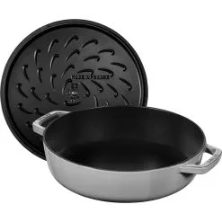 Staub Tegame Chistera Rotondo - 24 Cm, Grigio Grafite 8 Staub Tegame Chistera Rotondo - 24 Cm, Grigio Grafite -Coltelli 40511 471 0 3