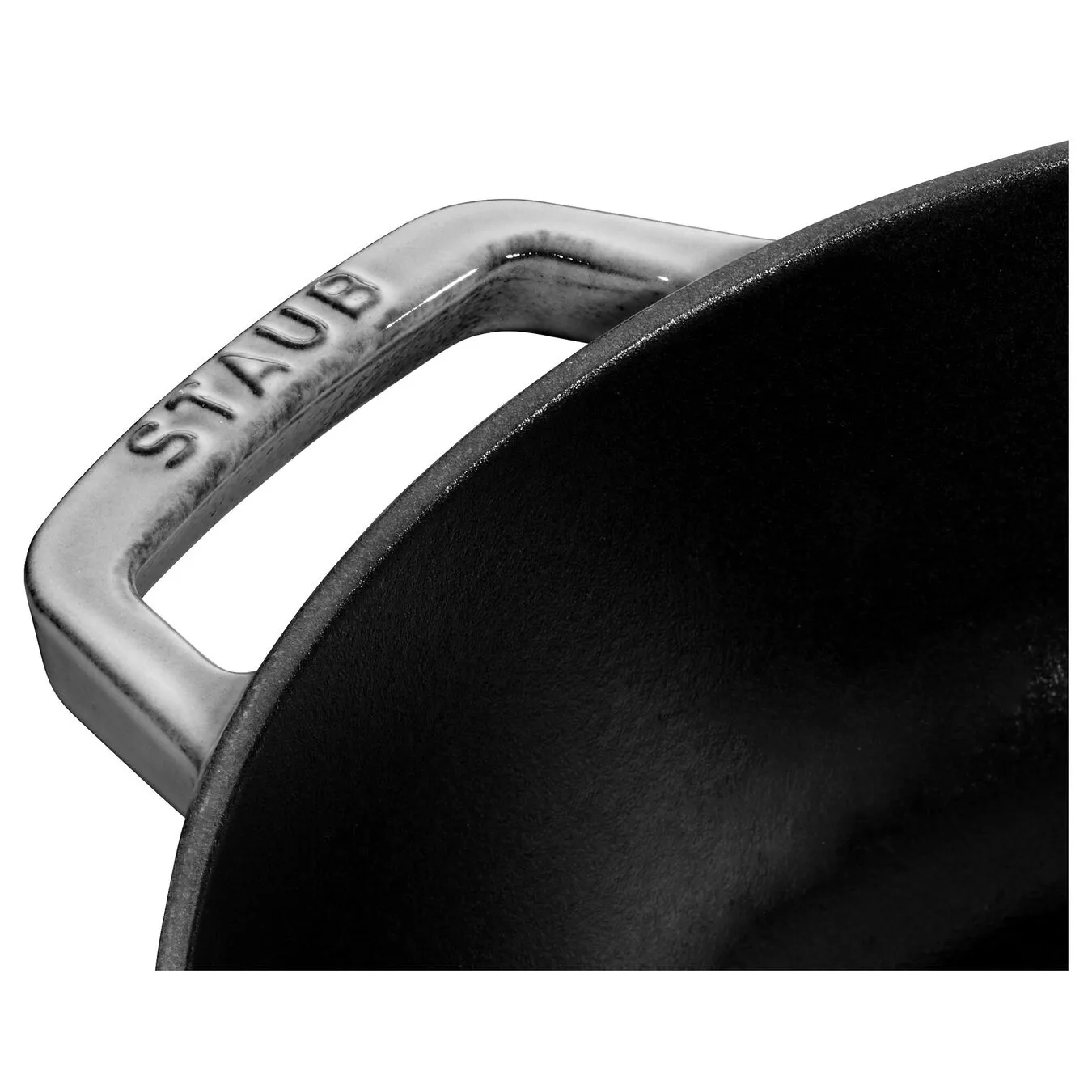 Staub Tegame Chistera Rotondo - 24 Cm, Grigio Grafite 5 Staub Tegame Chistera Rotondo - 24 Cm, Grigio Grafite - immagine 5