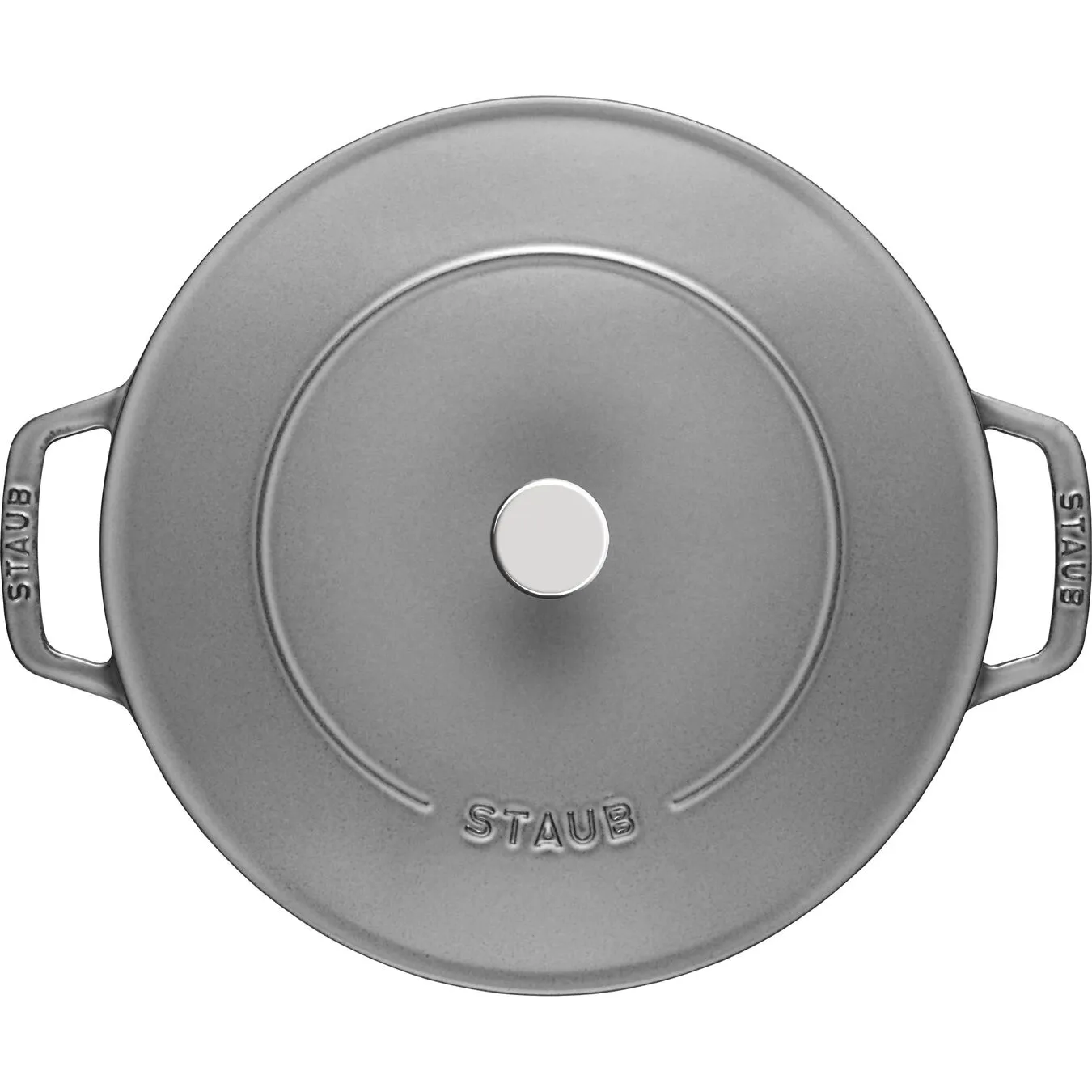 Staub Tegame Chistera Rotondo - 24 Cm, Grigio Grafite 6 Staub Tegame Chistera Rotondo - 24 Cm, Grigio Grafite - immagine 6