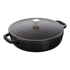 Staub Tegame Chistera Rotondo - 24 Cm, Nero
