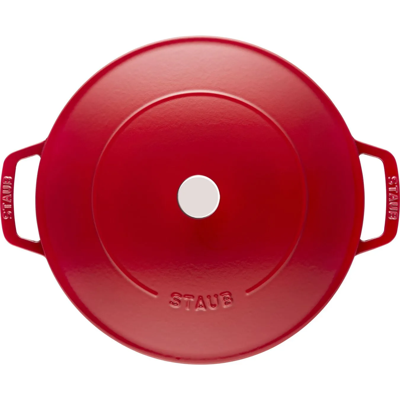 Staub Tegame Chistera Rotondo - 24 Cm, Ciliegia 3 Staub Tegame Chistera Rotondo - 24 Cm, Ciliegia - immagine 3
