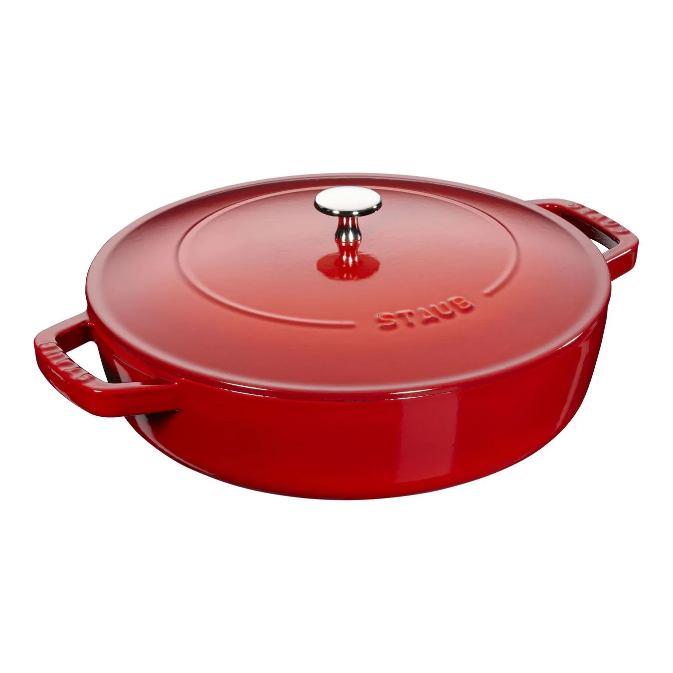 Staub Tegame Chistera Rotondo - 24 Cm, Ciliegia 1 Staub Tegame Chistera Rotondo - 24 Cm, Ciliegia