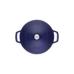 Staub Tegame Chistera Rotondo - 28 Cm, Blu Scuro -Coltelli 40511 476 0 5 1