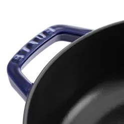 Staub Tegame Chistera Rotondo - 24 Cm, Blu Scuro -Coltelli 40511 476 0 6