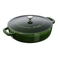 Staub Tegame Chistera Rotondo - 28 Cm, Basilico