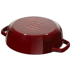 Staub Tegame Chistera Rotondo - 24 Cm, Granatina -Coltelli 40511 512 0 3