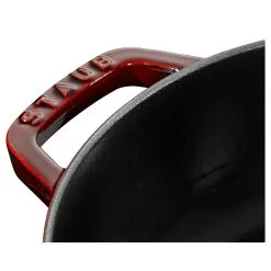 Staub Tegame Chistera Rotondo - 24 Cm, Granatina -Coltelli 40511 512 0 4 1