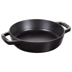 Staub Padella Con 2 Maniglie - 20 Cm, Ghisa, Black Matt
