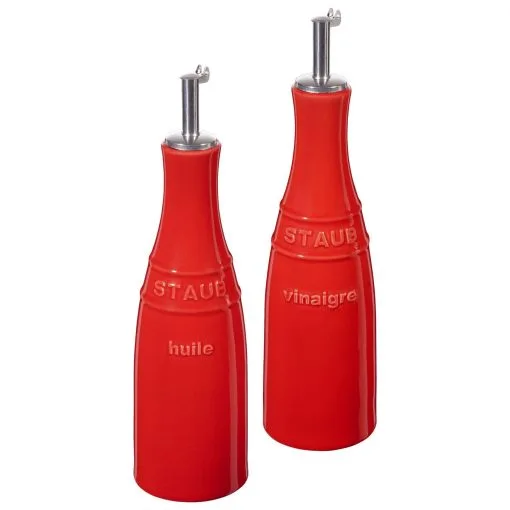 Staub Set Per Olio E Aceto - 2-pz., Ceramica 8 Staub Set Per Olio E Aceto - 2-pz., Ceramica -Coltelli 40511 788 0 1