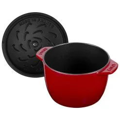 Staub Cocotte Per Riso 16 Cm, Rotondo, Ciliegia, Ghisa -Coltelli 40511 828 0 4