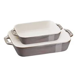 Staub Set Di Pirofile Rettangolare - 2-pz., Grigio Antico