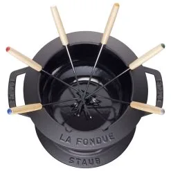Staub Set Per Fonduta - 10-pz., Ghisa -Coltelli 40511 971 0 3
