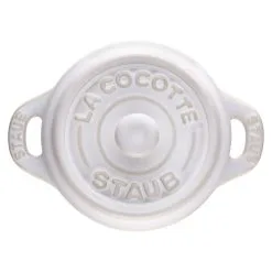 Staub Mini Cocotte Rotonda - 10 Cm, Avorio -Coltelli 40511 997 0 1