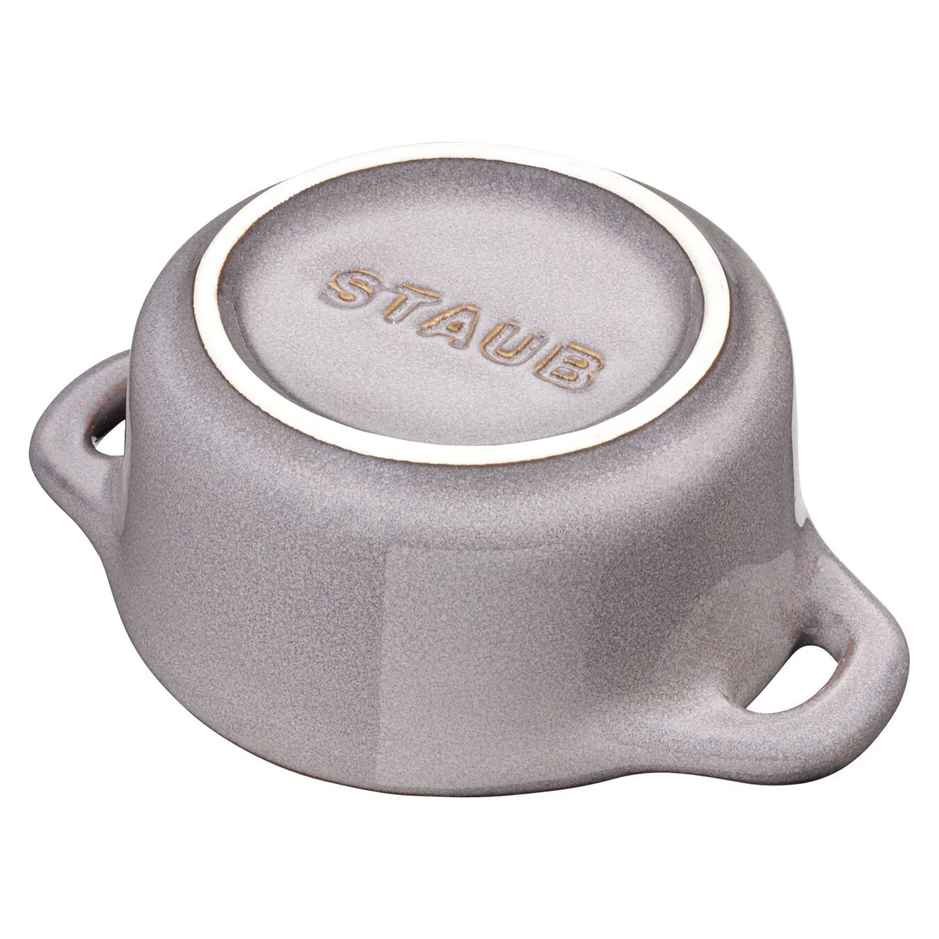Staub Mini Cocotte Rotonda - 10 Cm, Grigio Antico 2 Staub Mini Cocotte Rotonda - 10 Cm, Grigio Antico - immagine 2