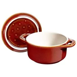 Staub Mini Cocotte Rotonda - 10 Cm, Rame Antico -Coltelli 40511 999 0 1