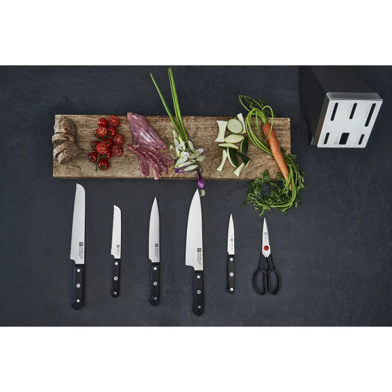 Zwilling Set Di Coltelli Con Ceppo Con Sistema Autoaffilante - 7-pz., Grigio 4 Zwilling Set Di Coltelli Con Ceppo Con Sistema Autoaffilante - 7-pz., Grigio - immagine 4