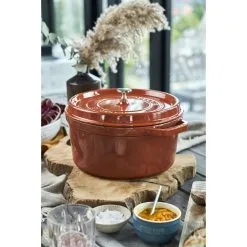 Staub Cocotte Rotonda - 26 Cm, Cannella -Coltelli 424418894