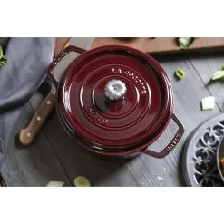Staub Cocotte Rotonda - 24 Cm, Granatina -Coltelli 424422041