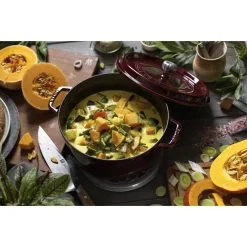 Staub Cocotte Rotonda - 26 Cm, Granatina -Coltelli 424422049