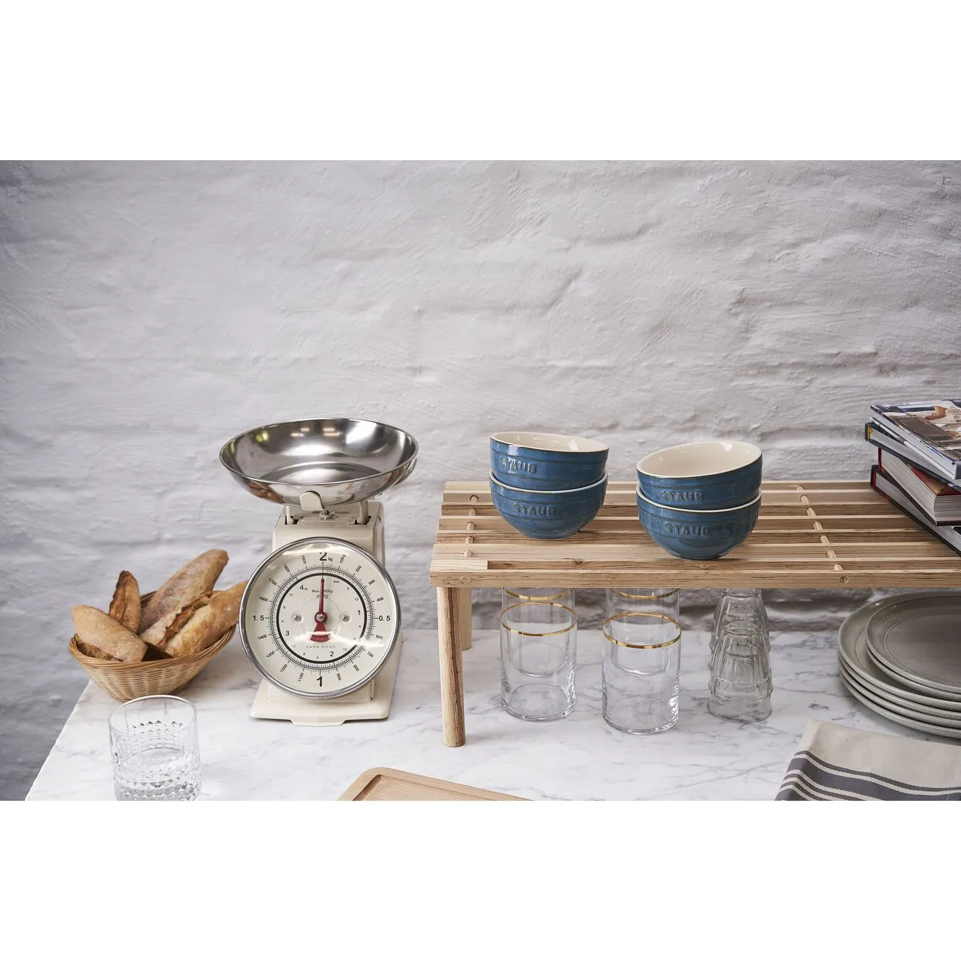 Staub Set Di Ciotole - 4-pz., Turchese Antico 2 Staub Set Di Ciotole - 4-pz., Turchese Antico - immagine 2