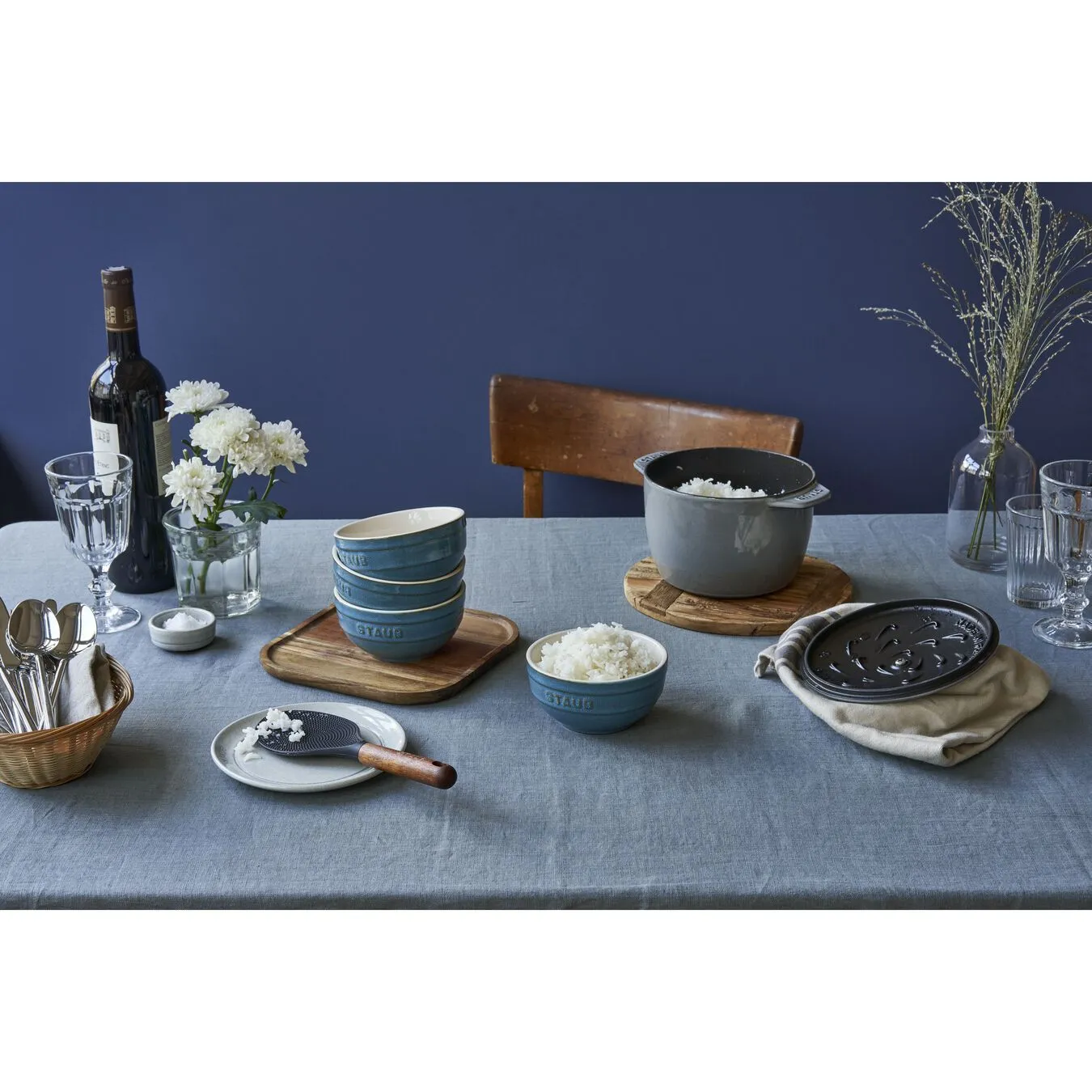 Staub Set Di Ciotole - 4-pz., Turchese Antico 4 Staub Set Di Ciotole - 4-pz., Turchese Antico - immagine 4