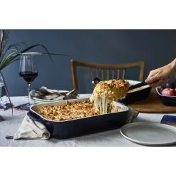 Staub Pirofila Rettangolare - 20 X 16 Cm, Blu Scuro -Coltelli 424424423