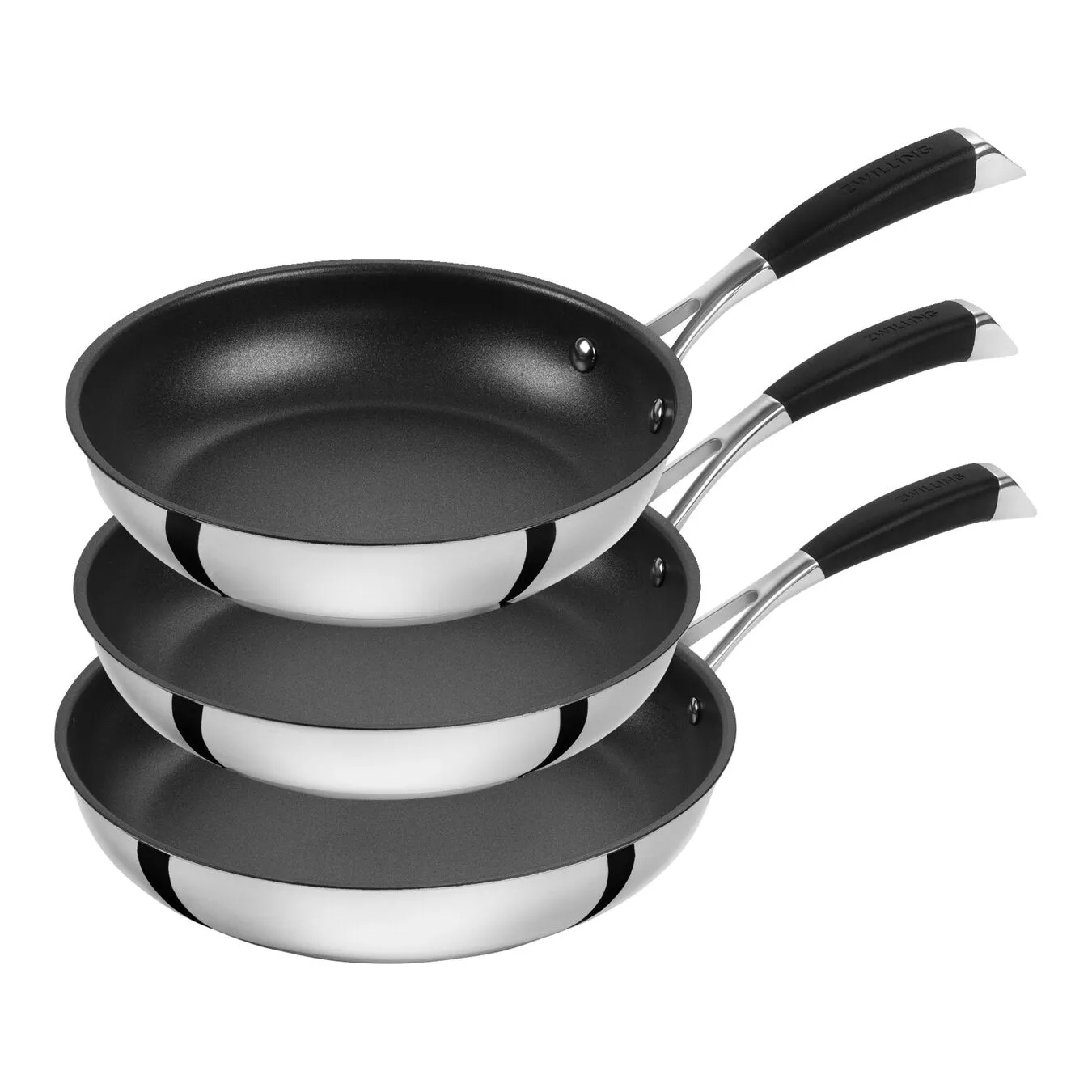 Zwilling Set Di Padelle - 3-pz., Acciaio Inox 1 Zwilling Set Di Padelle - 3-pz., Acciaio Inox