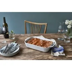 Staub Pirofila Rettangolare - 34 X 24 Cm, Colore Bianco Puro -Coltelli 750030760