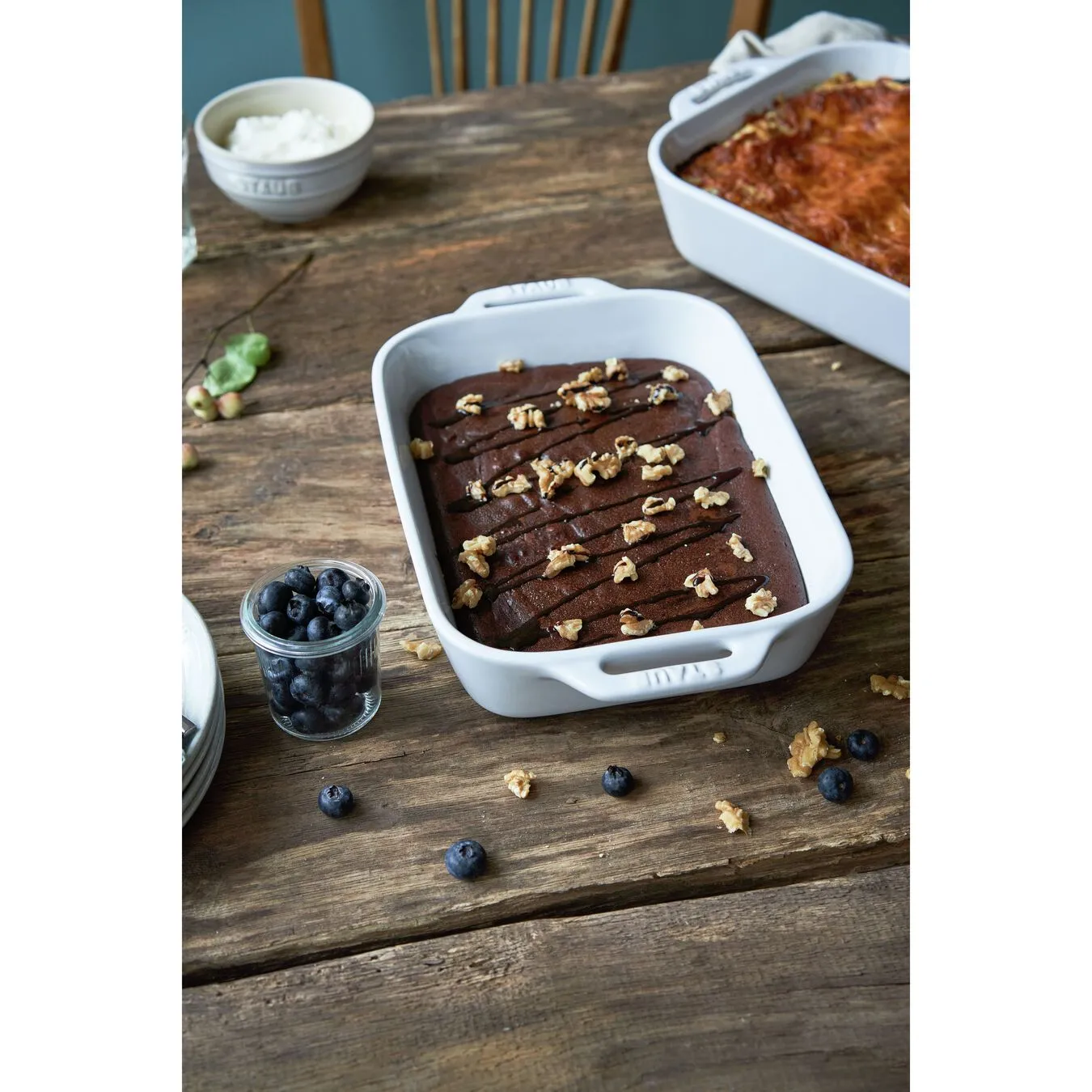 Staub Pirofila Rettangolare - 27 X 20 Cm, Colore Bianco Puro 4 Staub Pirofila Rettangolare - 27 X 20 Cm, Colore Bianco Puro - immagine 4