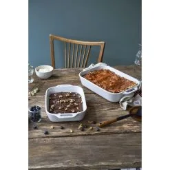 Staub Pirofila Rettangolare - 34 X 24 Cm, Colore Bianco Puro -Coltelli 750030784