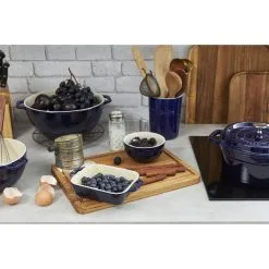 Staub Pirofila Rettangolare - 14 X 11 Cm, Blu Scuro -Coltelli 750032004