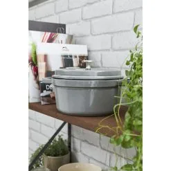 Staub Cocotte Rotonda - 16 Cm, Colore Grigio Grafite -Coltelli 750032229