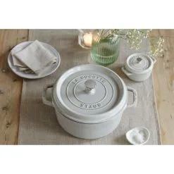 Staub Cocotte Rotonda - 20 Cm, Tartufo Bianco -Coltelli 750037975