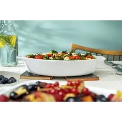 Staub Pirofila Ovale - 23 Cm, Colore Bianco Puro -Coltelli 750038272