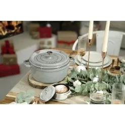 Staub Cocotte Rotonda - 22 Cm, Colore Grigio Grafite 8 Staub Cocotte Rotonda - 22 Cm, Colore Grigio Grafite -Coltelli 750047423